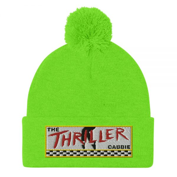 “THE THRILLER CABBIE” Embroidered Pom-Pom Beanie - Image 9