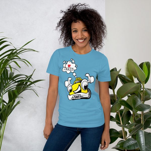 "I LOVE TAXIS" Premium Bright Color T-Shirt - Image 7
