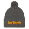 “KEEP TAXIS ALIVE – v2” Embroidered Pom-Pom Beanie - Image 5