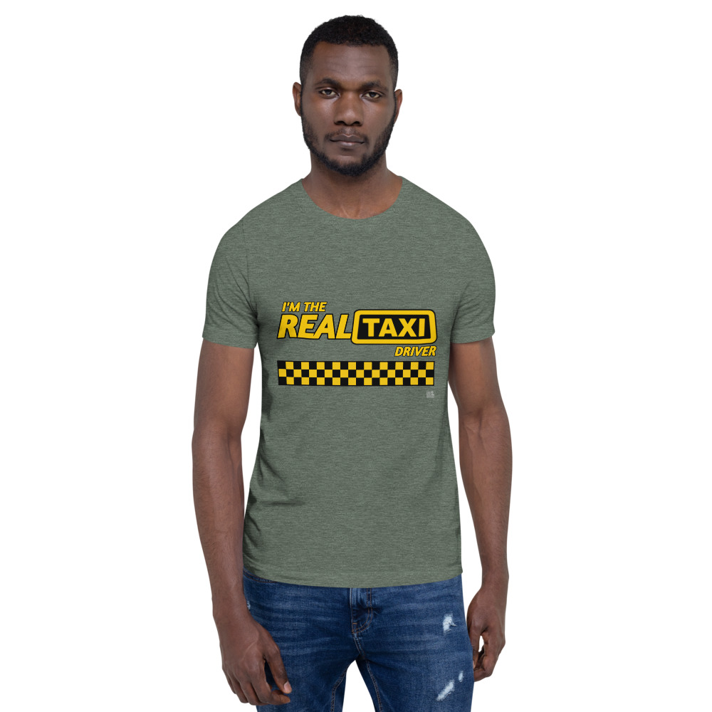 "I'M THE REAL TAXI DRIVER" Premium Dark Color T-Shirt
