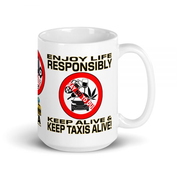 “ENJOY LIFE RESPONSIBLY” Premium Glossy White Mug - Image 5