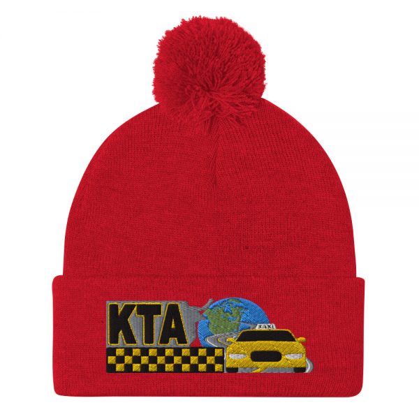“KEEP TAXIS ALIVE – v1” Embroidered Pom-Pom Beanie - Image 10