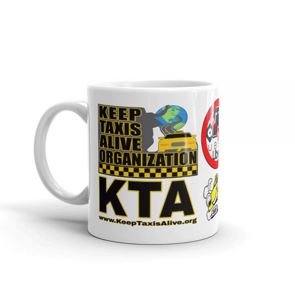 “KEEP TAXIS ALIVE ORGANIZATION” Premium Glossy White Mug - Image 3