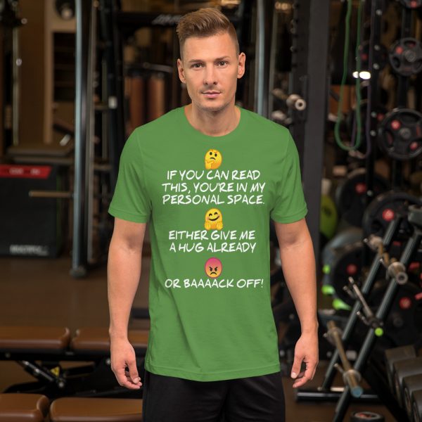 "MY PERSONAL SPACE" Premium Dark Color T-Shirt - Image 4