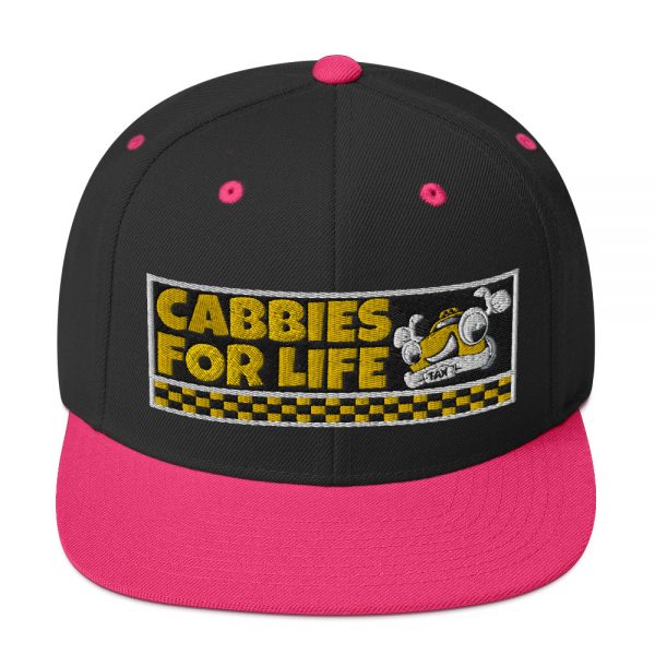 “CABBIES FOR LIFE” Embroidered Yupoong Snapback Hat - Image 4