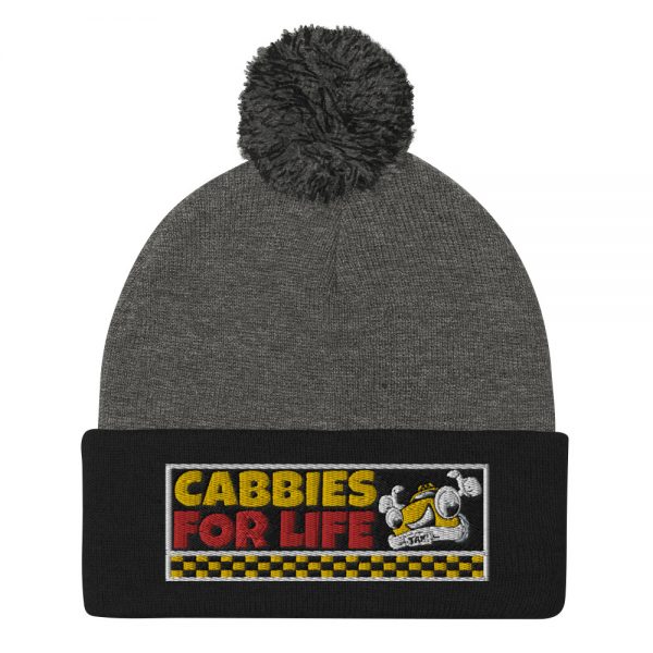 “CABBIES FOR LIFE” Embroidered Pom-Pom Beanie - Image 4