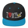 “I LOVE MY TAXI” Embroidered Yupoong Snapback Hat - Image 2