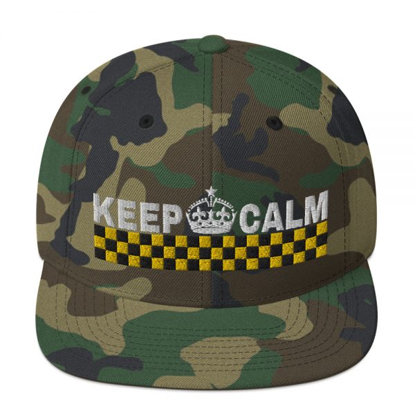 “KEEP CALM” Embroidered Yupoong Snapback Hat - Image 14