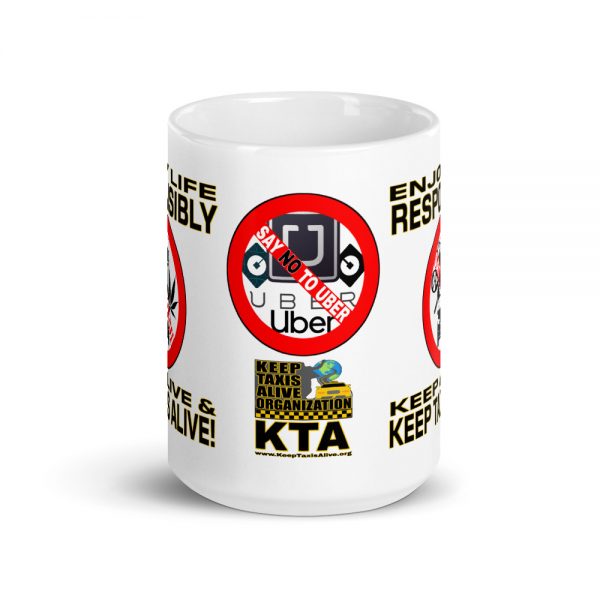 “ENJOY LIFE RESPONSIBLY” Premium Glossy White Mug - Image 6