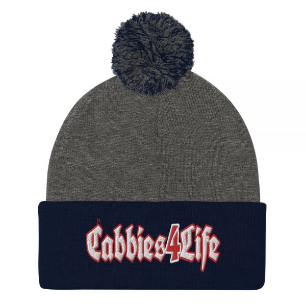 “CABBIES4LIFE” Embroidered Pom-Pom Beanie - Image 2