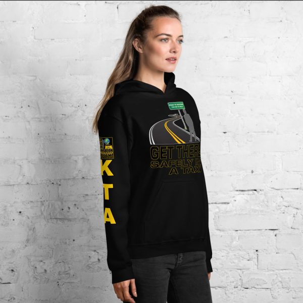 “GET THERE SAFELY IN A TAXI” Premium Soft & Heavy Blend Hoodie - Image 4