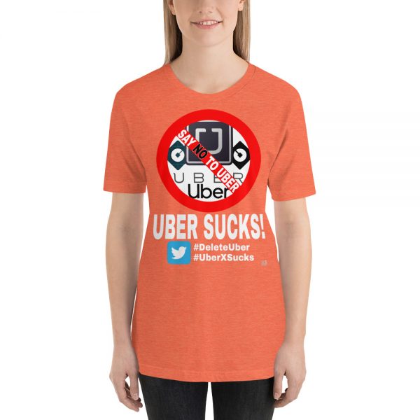 "UBER SUCKS!" Premium Dark Color T-Shirt - Image 8