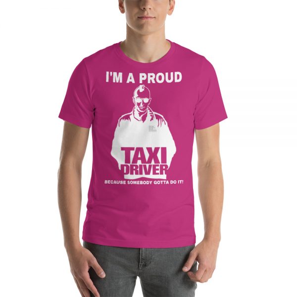"I'M A PROUD TAXI DRIVER" Premium Dark Color T-Shirt - Image 11