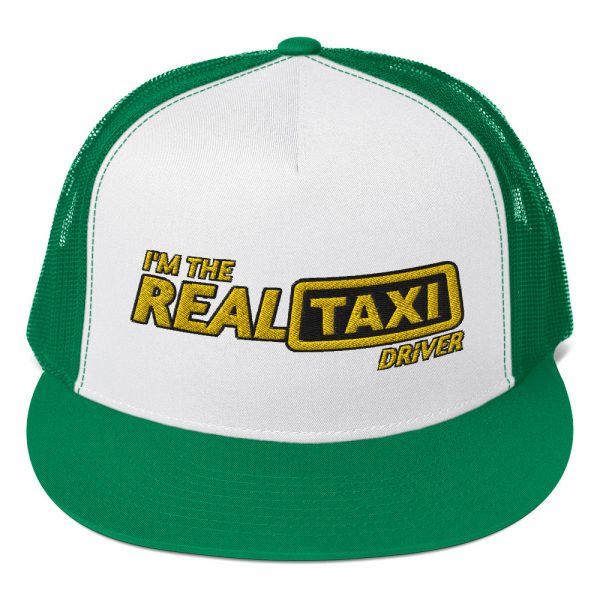 “I’M THE REAL TAXI DRIVER – v2” Embroidered Yupoong Trucker Cap - Image 5