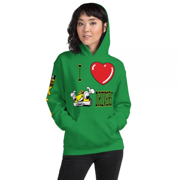 "I LOVE TAXI DRIVERS" Premium Soft & Heavy Blend Hoodie - Image 14
