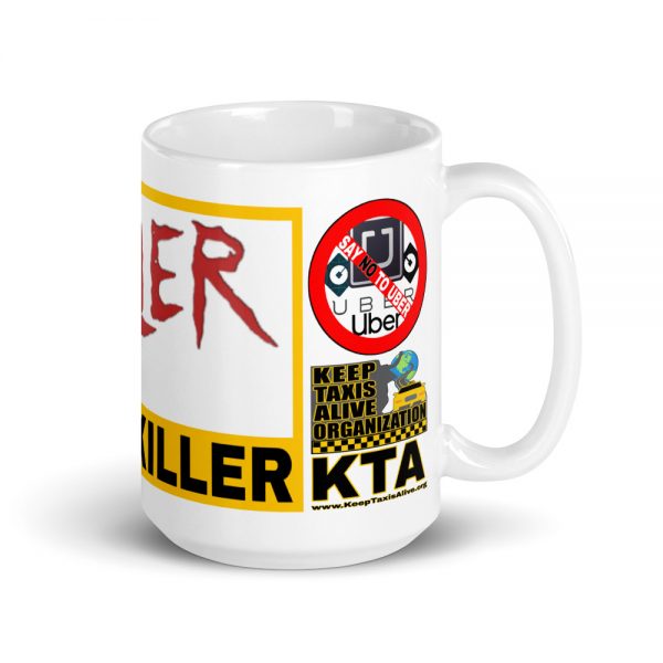 “MR. THRILLER, THE UBER KILLER” Premium Glossy White Mug - Image 5