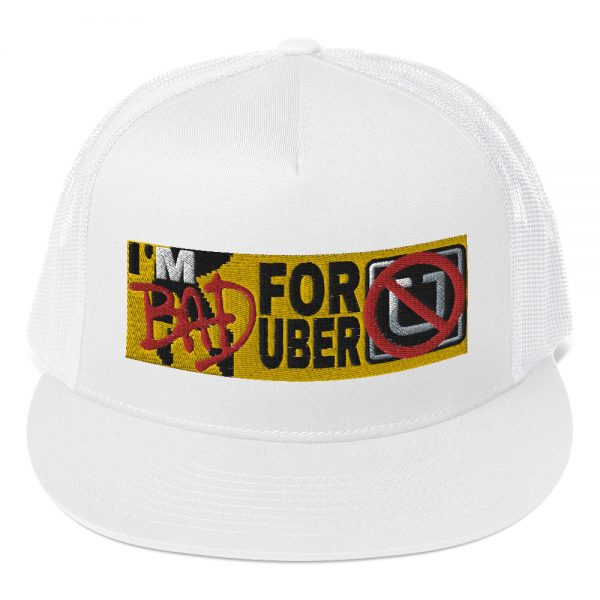 “I’M BAD FOR UBER” Embroidered Yupoong Trucker Cap - Image 9