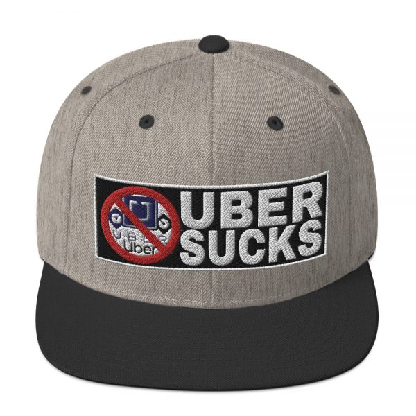 “UBER SUCKS” Embroidered Yupoong Snapback Hat - Image 23