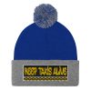 “KEEP TAXIS ALIVE – v3” Embroidered Pom-Pom Beanie - Image 9