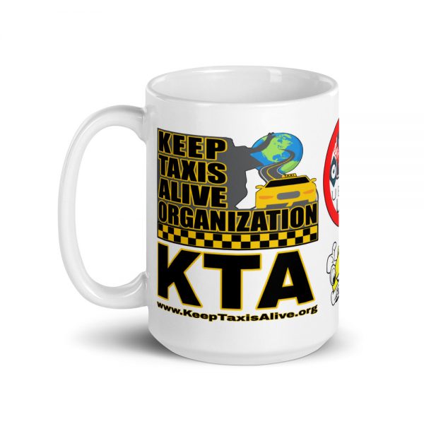 “KEEP TAXIS ALIVE ORGANIZATION” Premium Glossy White Mug