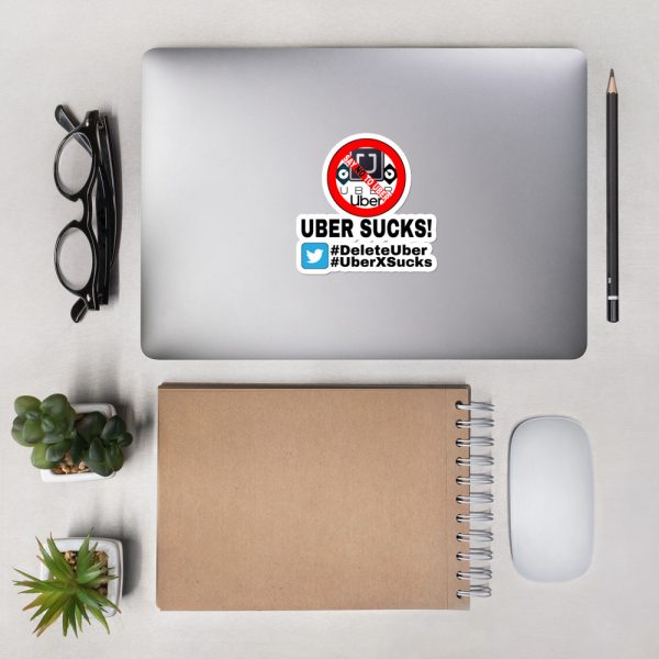 “UBER SUCKS!” Premium Kiss Cut Emblem Stickers - Image 5