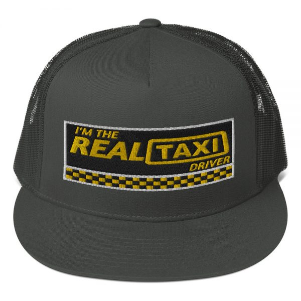 “I’M THE REAL TAXI DRIVER – v1” Embroidered Yupoong Trucker Cap - Image 4