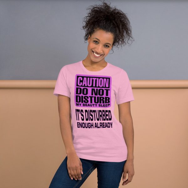 "DO NOT DISTURB MY BEAUTY SLEEP" Premium Bright Color T-Shirt - Image 12