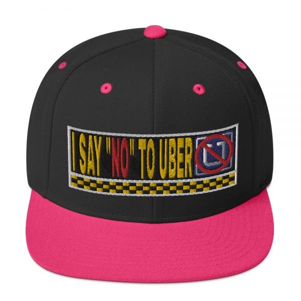 “I SAY NO TO UBER” Embroidered Yupoong Snapback Hat - Image 4