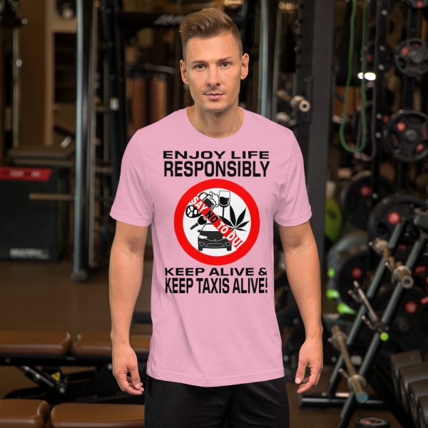 "ENJOY LIFE RESPONSIBLY" Premium Bright Color T-Shirt - Image 12