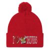 “I LOVE TAXI DRIVERS” Embroidered Pom-Pom Beanie - Image 10