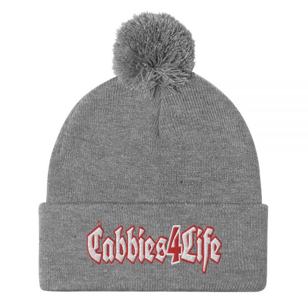 “CABBIES4LIFE” Embroidered Pom-Pom Beanie - Image 7