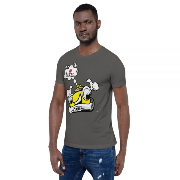 "I LOVE TAXIS" Premium Dark Color T-Shirt - Image 11