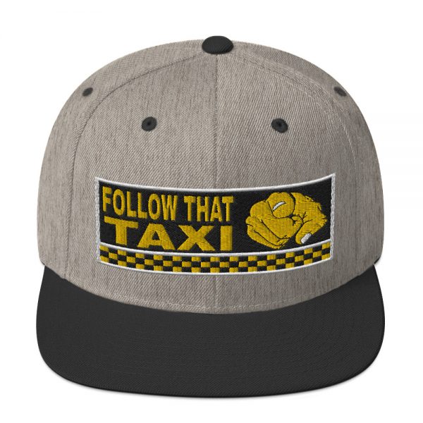 “FOLLOW THAT TAXI” Embroidered Yupoong Snapback Hat - Image 24