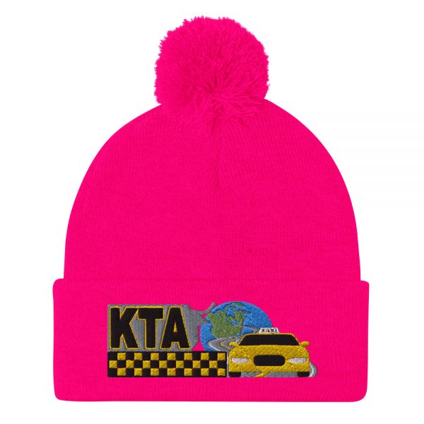 “KEEP TAXIS ALIVE – v1” Embroidered Pom-Pom Beanie - Image 12