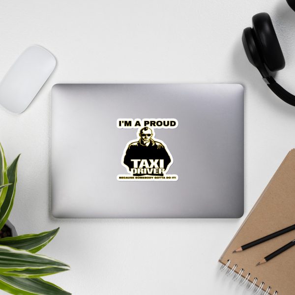 “I'M A PROUD TAXI DRIVER” Premium Kiss Cut Emblem Stickers - Image 7