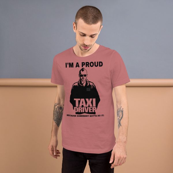 "I'M A PROUD TAXI DRIVER" Premium Bright Color T-Shirt - Image 3