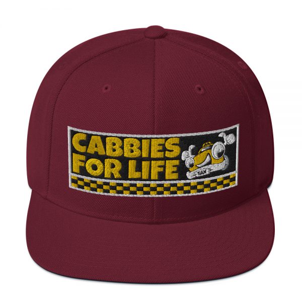 “CABBIES FOR LIFE” Embroidered Yupoong Snapback Hat - Image 37