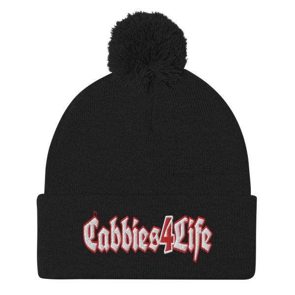 “CABBIES4LIFE” Embroidered Pom-Pom Beanie