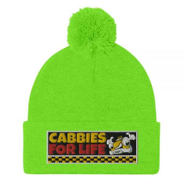 “CABBIES FOR LIFE” Embroidered Pom-Pom Beanie - Image 9