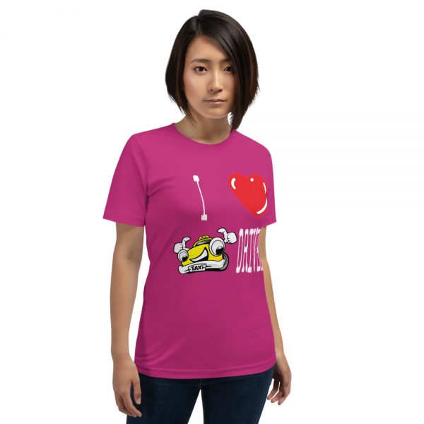 "I LOVE TAXI DRIVERS" Premium Dark Color T-Shirt - Image 11
