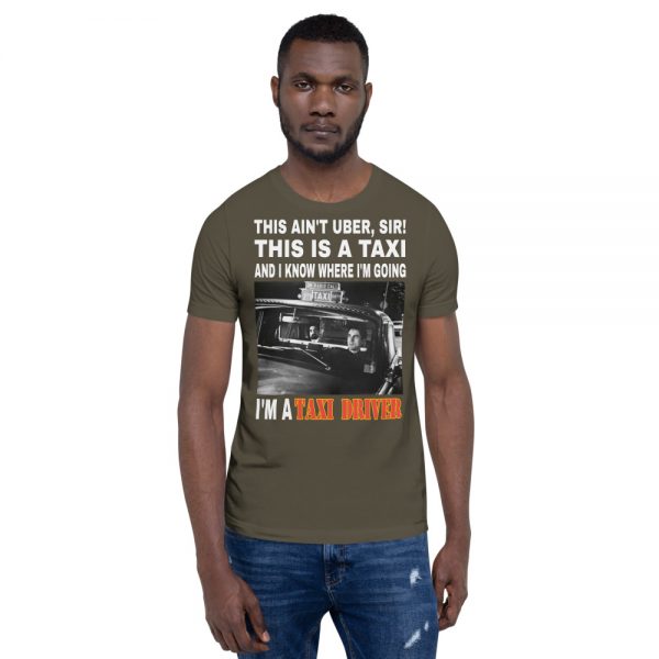 "THIS AIN'T UBER SIR!" Premium Dark Color T-Shirt - Image 8