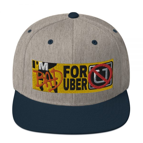 “I'M BAD FOR UBER” Embroidered Yupoong Snapback Hat - Image 27
