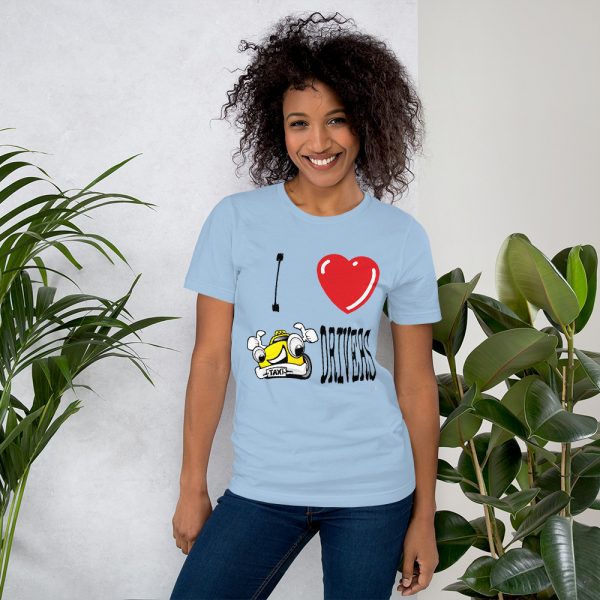 “I LOVE TAXI DRIVERS” Premium Bright Color T-Shirt - Image 5
