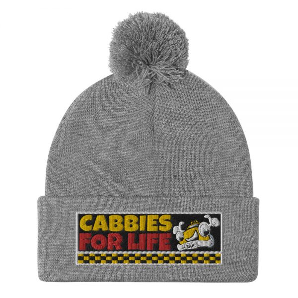 “CABBIES FOR LIFE” Embroidered Pom-Pom Beanie