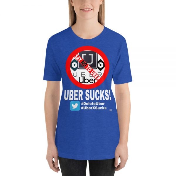 "UBER SUCKS!" Premium Dark Color T-Shirt - Image 9