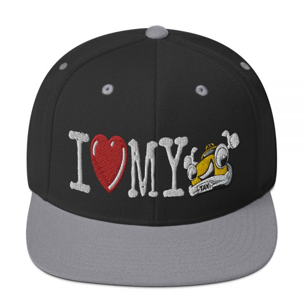 “I LOVE MY TAXI” Embroidered Yupoong Snapback Hat - Image 10