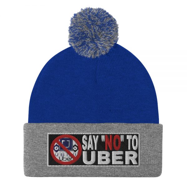 “SAY NO TO UBER – v2” Embroidered Pom-Pom Beanie - Image 8