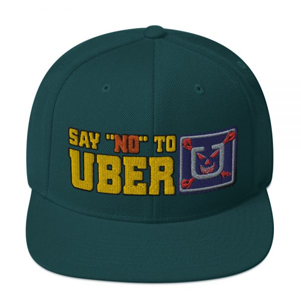 “SAY NO TO UBER - v1” Embroidered Yupoong Snapback Hat - Image 22