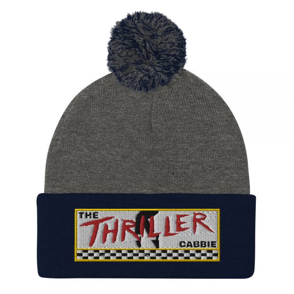 “THE THRILLER CABBIE” Embroidered Pom-Pom Beanie - Image 2