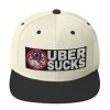 “UBER SUCKS” Embroidered Yupoong Snapback Hat - Image 35